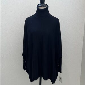 JM Collection  Black Turtleneck Sweater